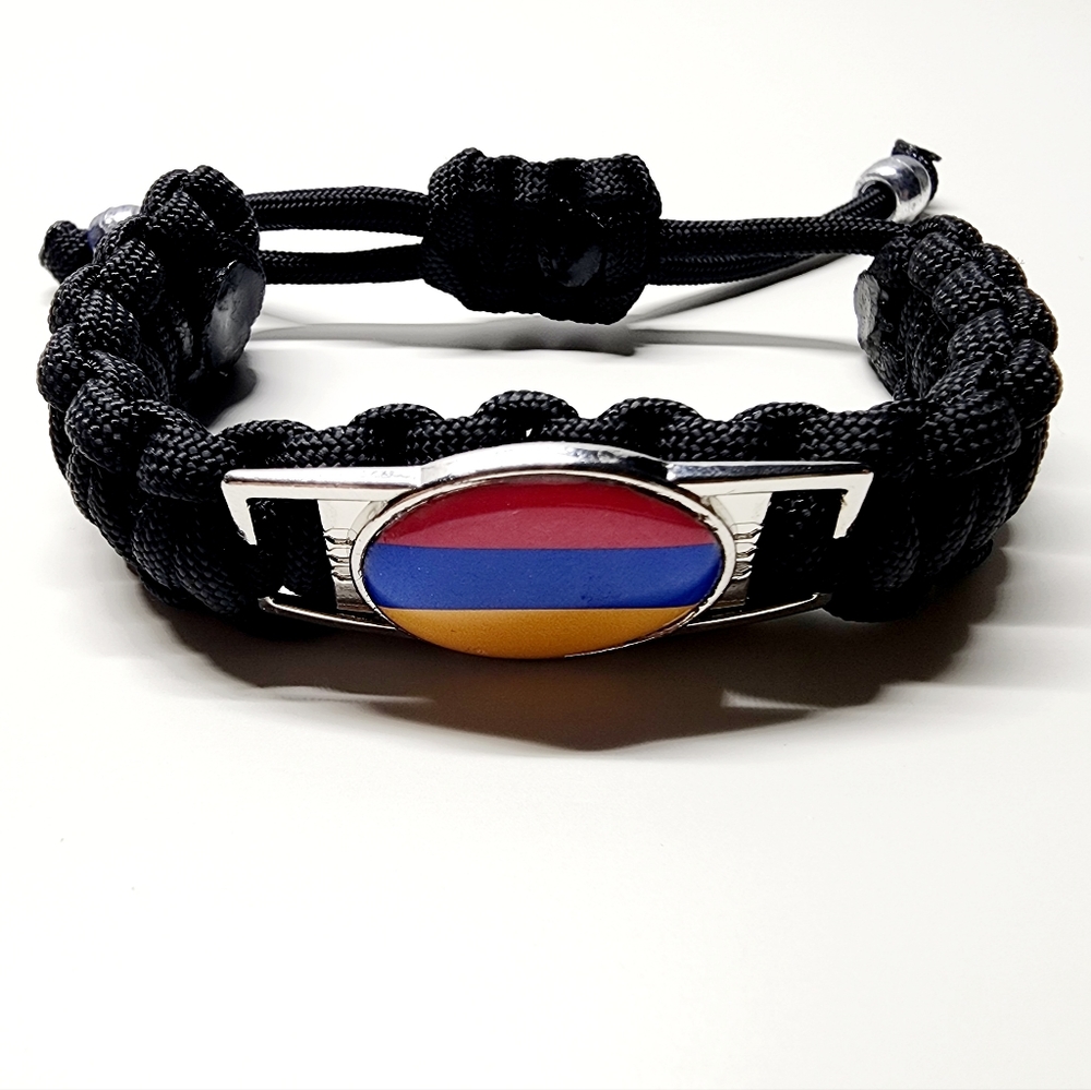 Armenian Heritage Pride Adjustable Fashion Bracelet Armenia Flag Charm